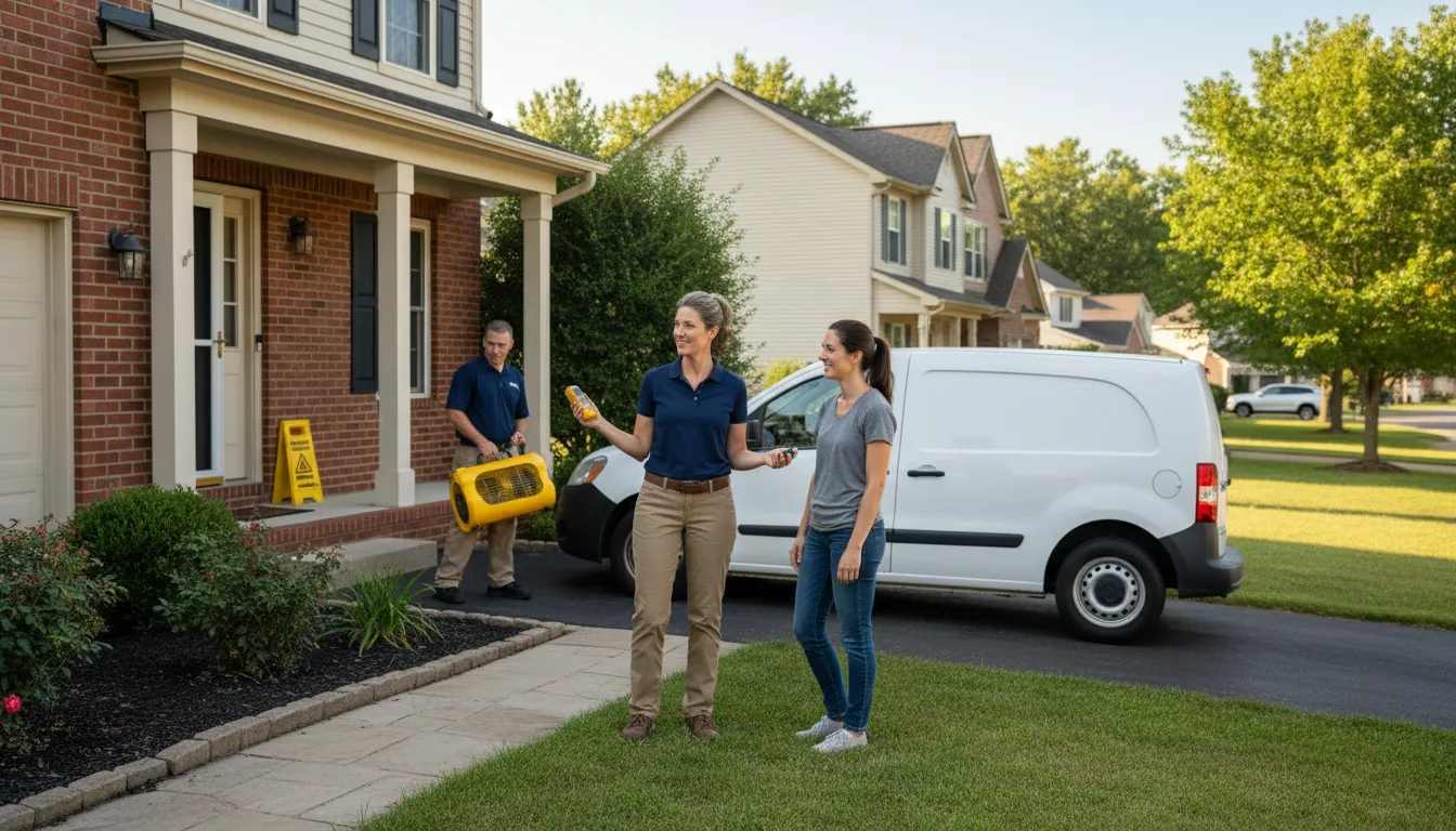 Residential water damage restoration in East Freetown, MA